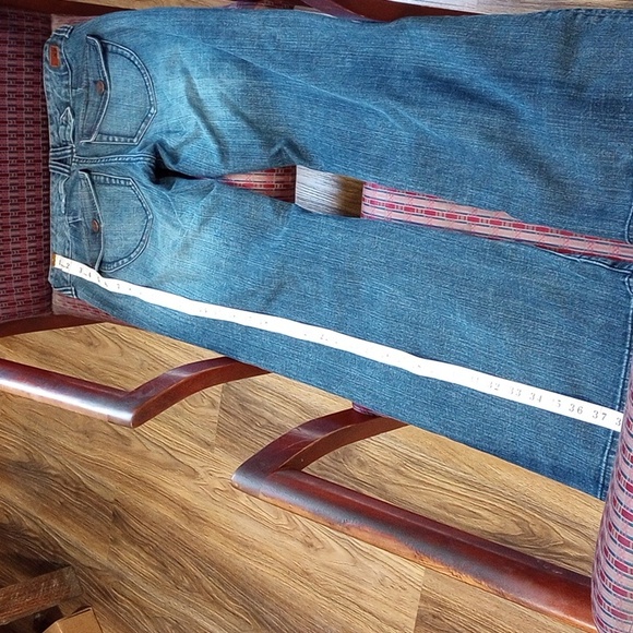 Free 🚛 LDS 6 "X2" Denim Wide Leg Jeans / Hipster - Picture 10 of 15